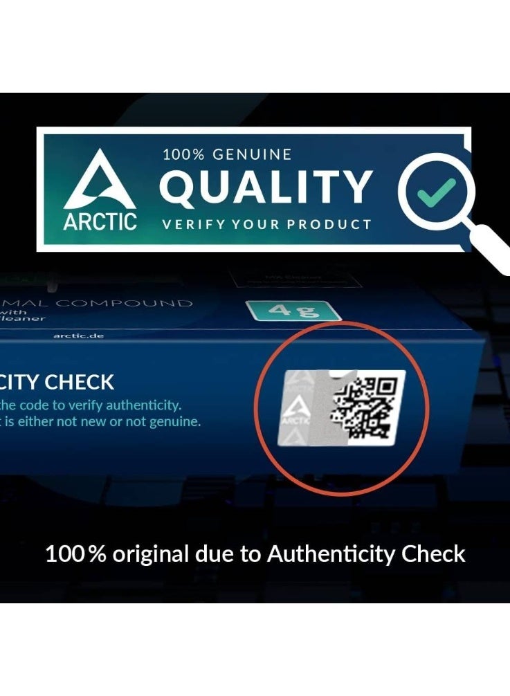 Arctic معجون حراري ARCTIC MX-6 (8g) للأداء الأمثل لوحدة المعالجة المركزية، وحدات التحكم، بطاقات الرسوميات، أجهزة الكمبيوتر المحمولة، موصلية حرارية عالية جداً، متانة طويلة، غير موصل، غير سعة | ACTCP00081A - Image 2